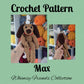 CROCHET PATTERN ~ Max the Christmas Puppy, Whimsy Friends