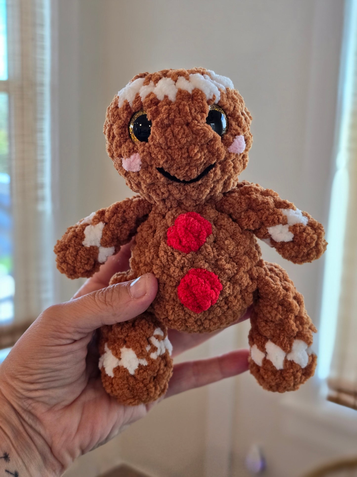 CROCHET PATTERN, Gingerbread Duo, Ginger and Snap
