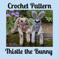 CROCHET PATTERN ~ Thistle the Bunny, Whimsy Friends Collection