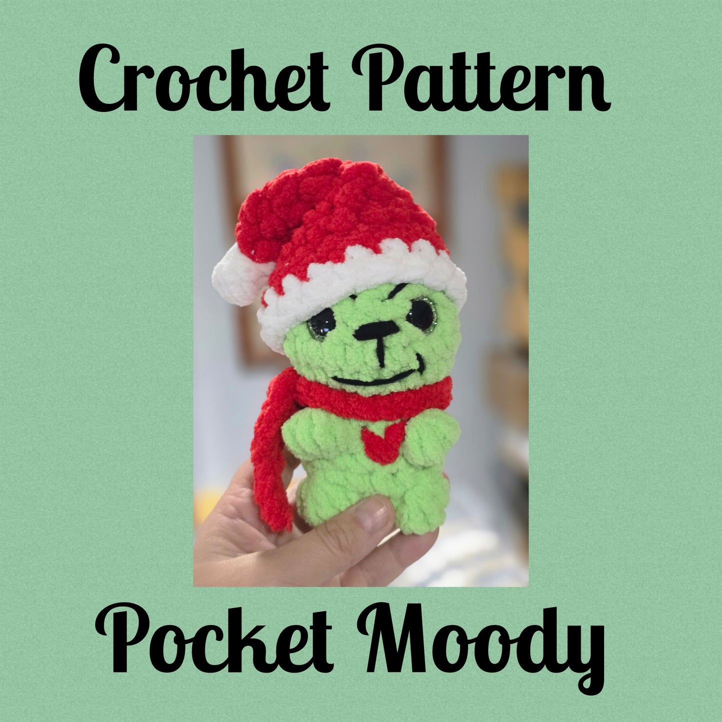 CROCHET PATTERN, Pocket Moody