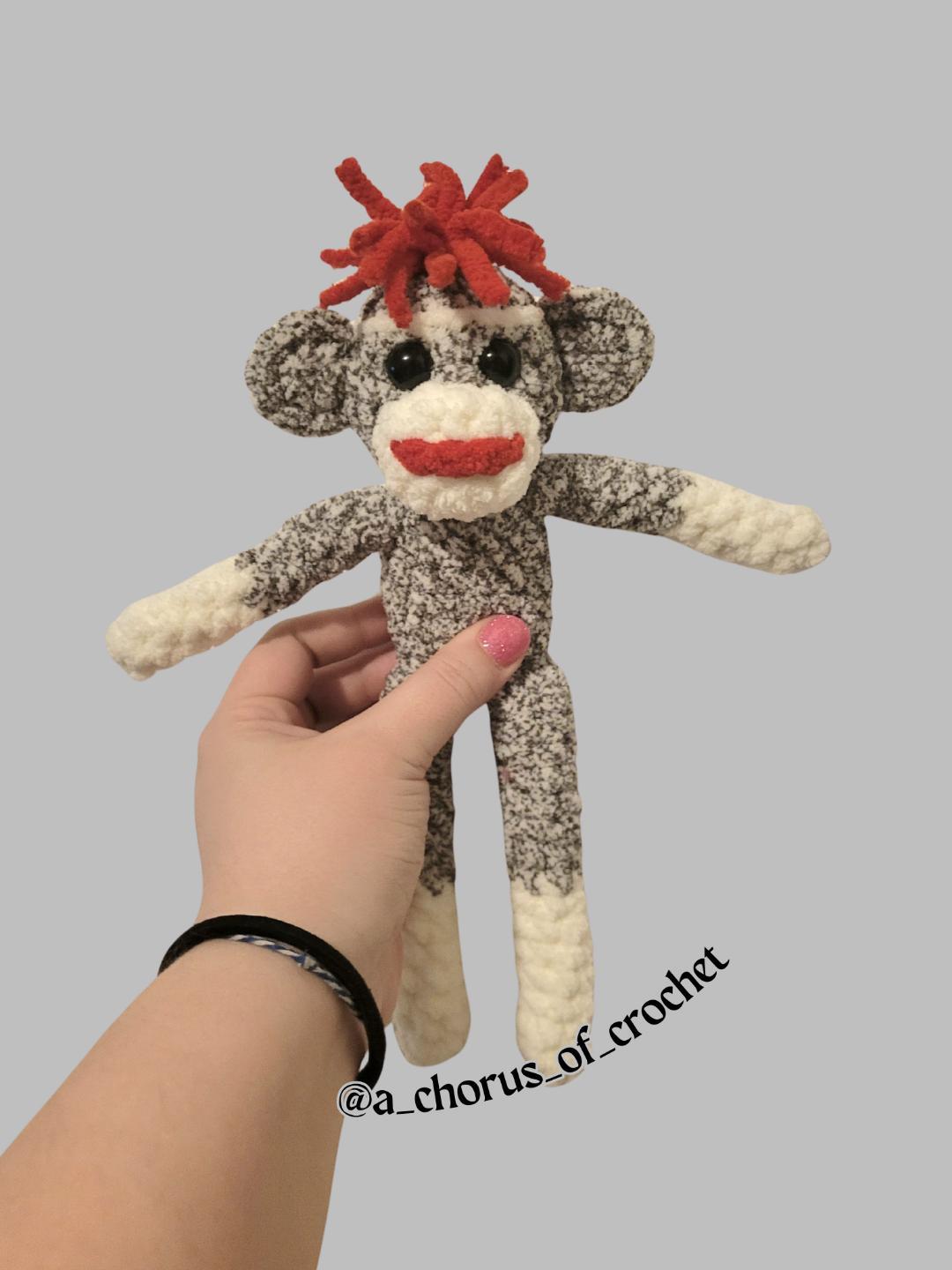 CROCHET PATTERN ~ Noodle the Monkey, Whimsy Friends Collection