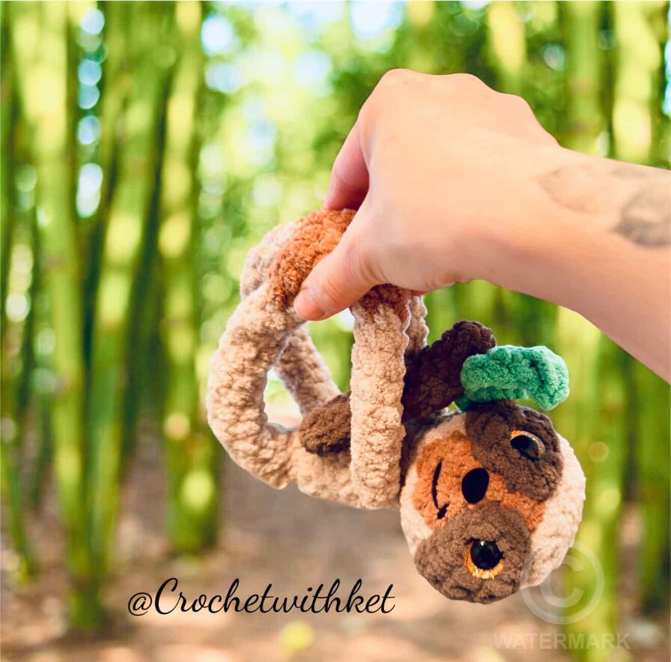 CROCHET PATTERN ~ Munchy the Sloth, Whimsy Friends Collection