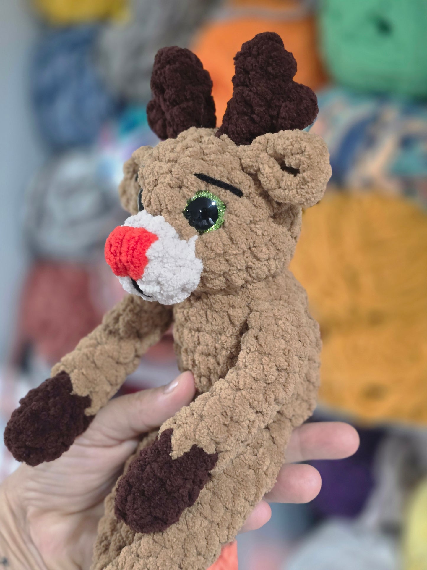 CROCHET PATTERN ~ Chestnut the Reindeer, Whimsy Friends